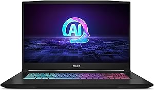 MSI Katana A17 AI 17.3” 240Hz QHD Gaming Laptop: Ryzen 9-8945HS, NVIDIA Geforce RTX 4070